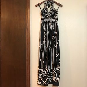 Maxi BCBG Black & White Dress